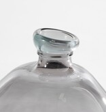 KantoormeubelenPlus Pinto Vaas - H33 x Ø33 cm - Gerecycled Glas - Antraciet