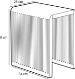 KantoormeubelenPlus Yonker Bijzettafel - Set van 3 - L44 x B34 x H50 cm - Gerecycled Hout - Bruin