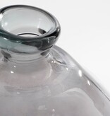KantoormeubelenPlus Pinto Vaas - H33 x Ø33 cm - Gerecycled Glas - Antraciet