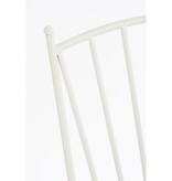 KantoormeubelenPlus Odile Bistrostoel - L40 x B52 x H88,5 cm - Metaal - Bruin, Wit