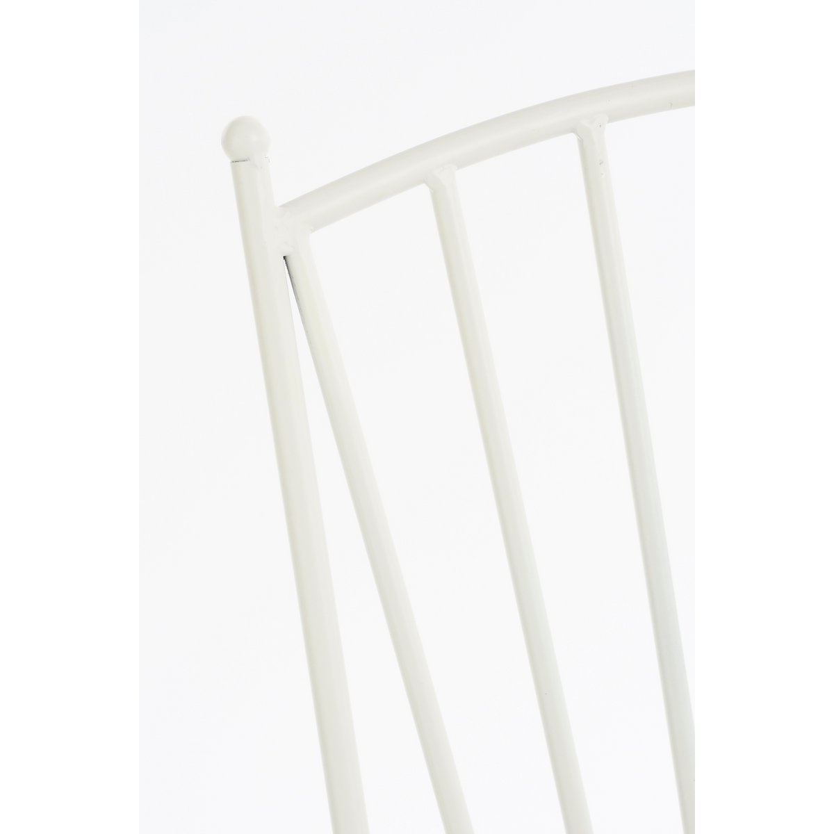 KantoormeubelenPlus Odile Bistrostoel - L40 x B52 x H88,5 cm - Metaal - Bruin, Wit