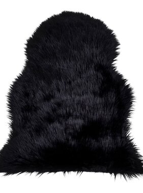 KantoormeubelenPlus Lamsvacht Kunst - Kunstlamsvacht in zwart 50x85 cm