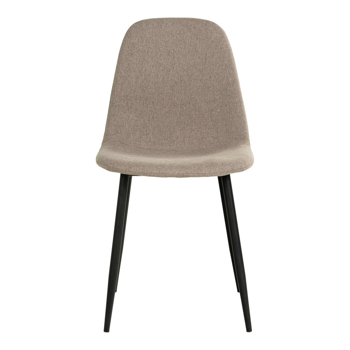 Stockholm Dining Chair - Eetkamerstoel, steen met zwarte poten, HN1231