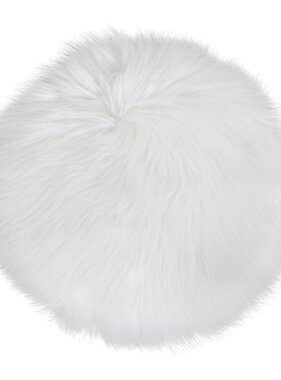 KantoormeubelenPlus Lamsvacht Kunststof - Kunstlamsvacht in ivoor ˜35 cm