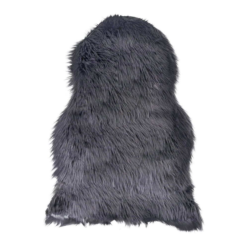 KantoormeubelenPlus Lamsvacht Kunststof - Kunstlamsvacht in grijs 50x85 cm