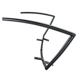 KantoormeubelenPlus Monaco Armleuning - Armleuning van metaal voor Monaco eettafelstoel, zwart