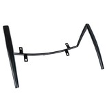 KantoormeubelenPlus Monaco Armleuning - Armleuning van metaal voor Monaco eettafelstoel, zwart