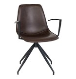 KantoormeubelenPlus Monaco Armleuning - Armleuning van metaal voor Monaco eettafelstoel, zwart