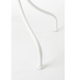 KantoormeubelenPlus Caprice Bijzettafel voor Buiten - H56,5 x Ø46 cm - Metaal - Wit