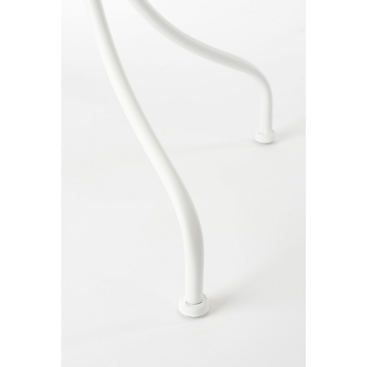 KantoormeubelenPlus Caprice Bijzettafel voor Buiten - H56,5 x Ø46 cm - Metaal - Wit