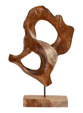 KantoormeubelenPlus Donato teakhouten sculptuur