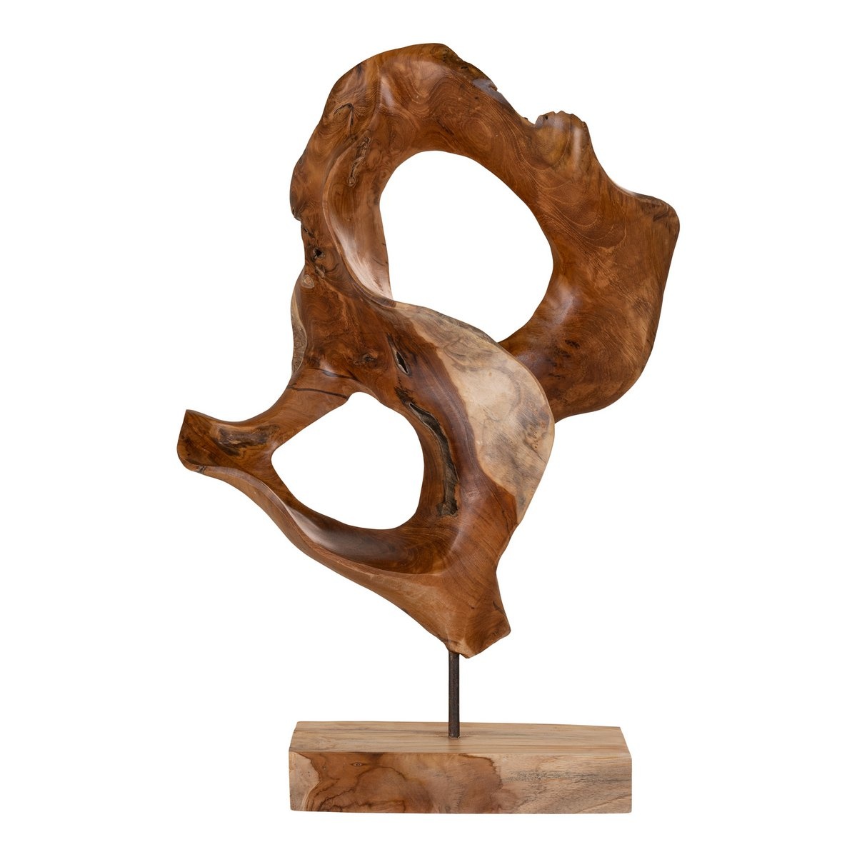 KantoormeubelenPlus Donato teakhouten sculptuur