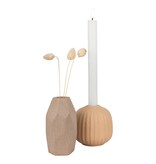 KantoormeubelenPlus Vaas en Kandelaar - Bruin