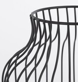 KantoormeubelenPlus Saga Lantaarn - H35,5 x Ø28 cm - Zwart