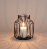 KantoormeubelenPlus Saga Lantaarn - H35,5 x Ø28 cm - Zwart