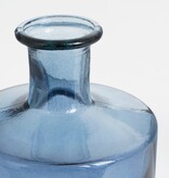 KantoormeubelenPlus Guan Fles Vaas - H40 x Ø15 cm - Gerecycled Glas - Blauw