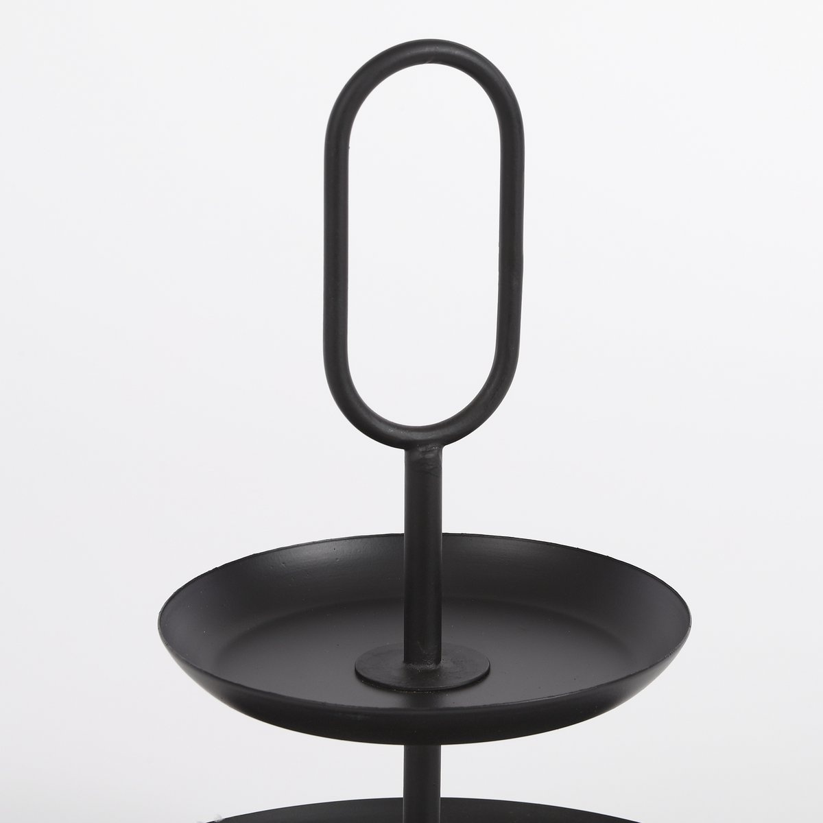 KantoormeubelenPlus Rama Etagère 2-Laags - H36 x Ø28 cm - Metaal - Zwart