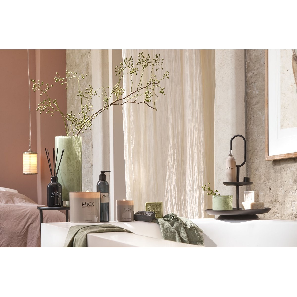 KantoormeubelenPlus Rama Etagère 2-Laags - H36 x Ø28 cm - Metaal - Zwart