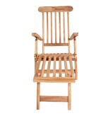 KantoormeubelenPlus Arrecife Teak ligstoel - Ligstoel in teak. Verstelbare rugleuning met 4 standen