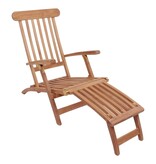 KantoormeubelenPlus Arrecife Teak ligstoel - Ligstoel in teak. Verstelbare rugleuning met 4 standen