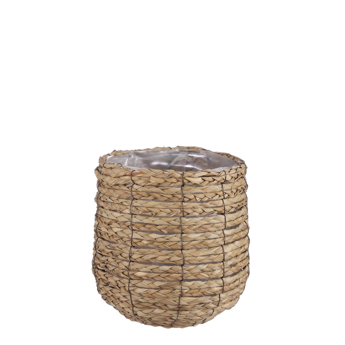 KantoormeubelenPlus Avalon Mand voor Planten - H26 x Ø26 cm - Zeegras - Lichtbruin