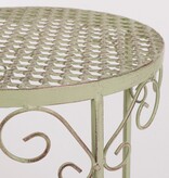 KantoormeubelenPlus Provence Plantentafel voor Buiten - Set van 3 - H43 x Ø35 cm - Lichtgroen