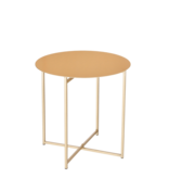 KantoormeubelenPlus Mikki Bijzettafel - H40 x Ø40 cm - Metaal - Goud