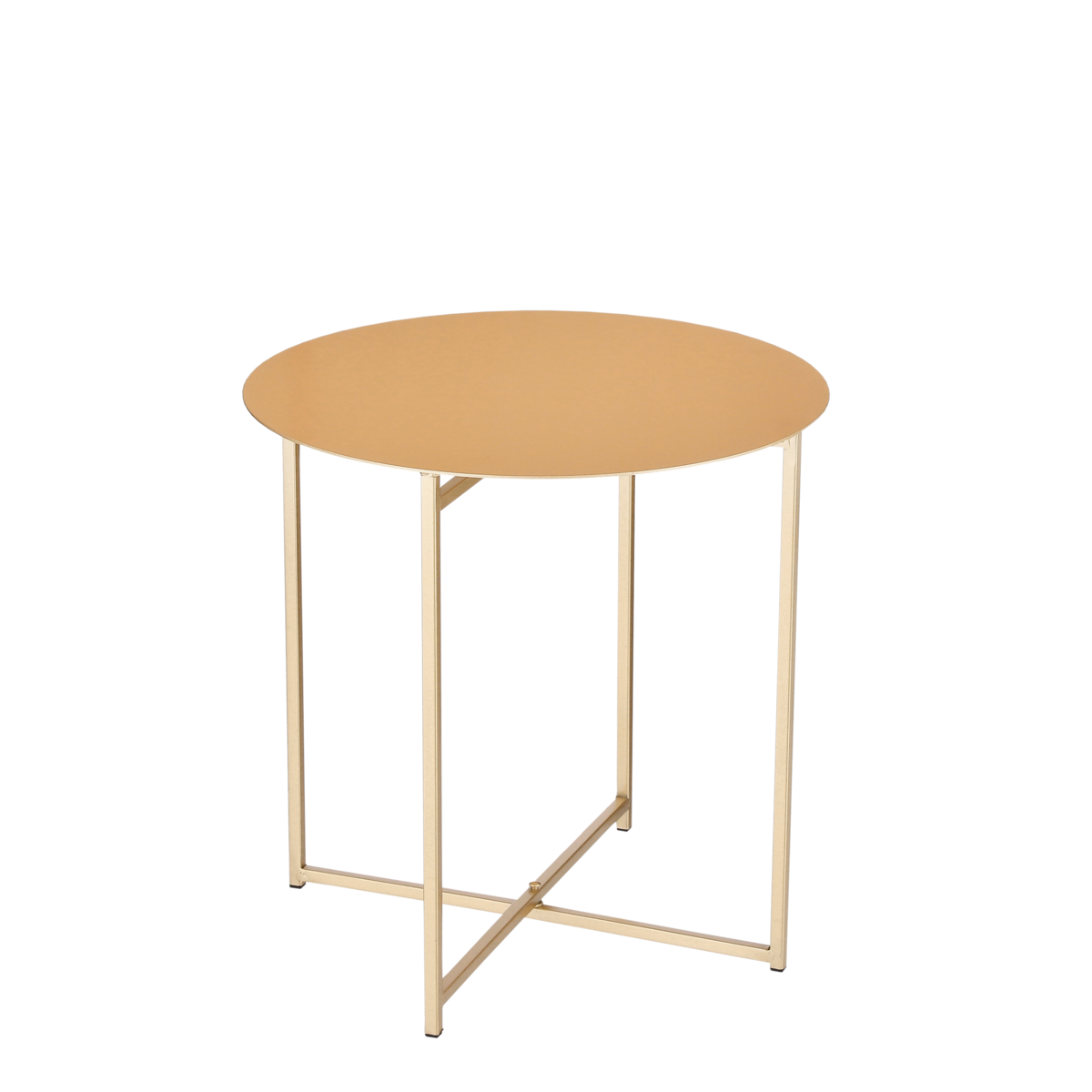 KantoormeubelenPlus Mikki Bijzettafel - H40 x Ø40 cm - Metaal - Goud