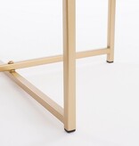 KantoormeubelenPlus Mikki Bijzettafel - H40 x Ø40 cm - Metaal - Goud