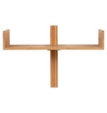 KantoormeubelenPlus Villa Shelf - Wandplank, bamboe, naturel 50x36 cm