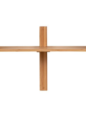 KantoormeubelenPlus Villa Shelf - Wandplank, bamboe, naturel 50x36 cm