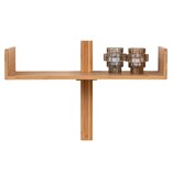 KantoormeubelenPlus Villa Shelf - Wandplank, bamboe, naturel 50x36 cm