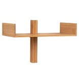 KantoormeubelenPlus Villa Shelf - Wandplank, bamboe, naturel 50x36 cm