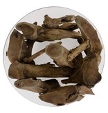 KantoormeubelenPlus Grand Canyon Coffee Table - Salontafel, glas met natuurpoten, Ø60x40 cm