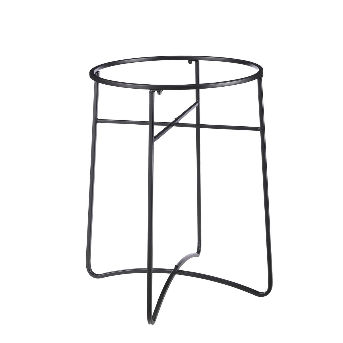 KantoormeubelenPlus Plantenstandaard - H56 x Ø40,5 cm - Metaal - Zwart