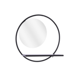KantoormeubelenPlus Phoenix Wandspiegel - B11 x Ø39 cm - Metaal - Zwart