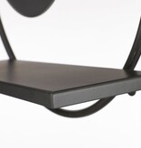 KantoormeubelenPlus Phoenix Wandspiegel - B11 x Ø39 cm - Metaal - Zwart
