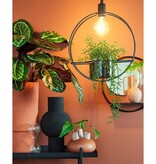 KantoormeubelenPlus Phoenix Wandspiegel - B11 x Ø39 cm - Metaal - Zwart