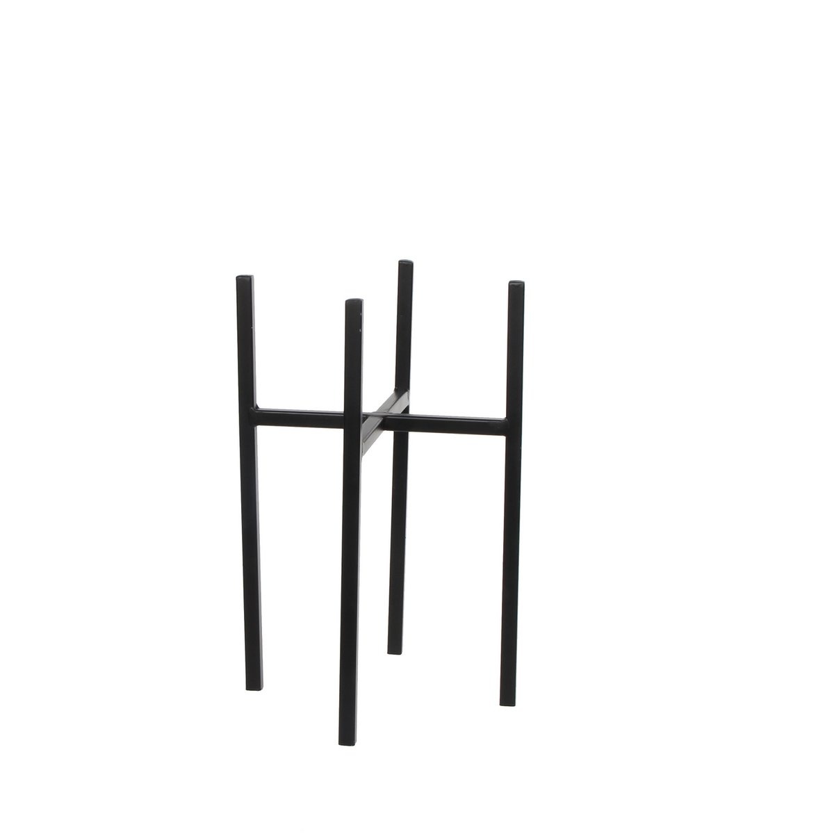 KantoormeubelenPlus Ascot Plantenstandaard - L20,5 x B20,5 x H35 cm - Metaal - Zwart