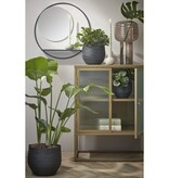 KantoormeubelenPlus Phoenix Wandspiegel - B11 x Ø39 cm - Metaal - Zwart