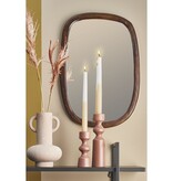 Bosco Wandspiegel - L35 x B50 cm - Mangohout - Donkerbruin