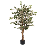 KantoormeubelenPlus Ficus Kunstplant - H110 x Ø70 cm - Groen Bont