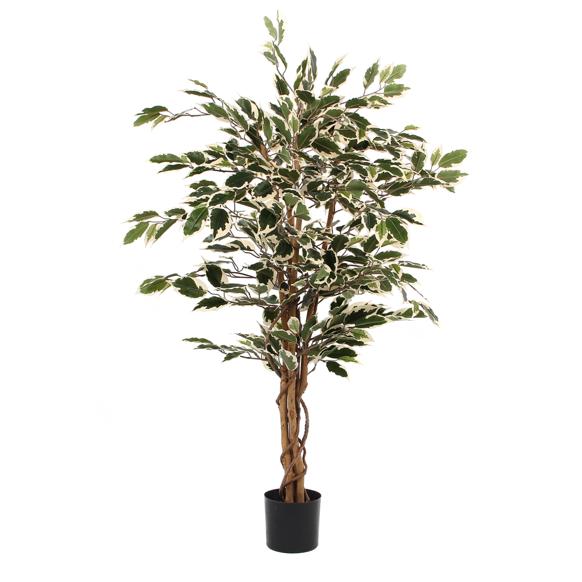KantoormeubelenPlus Ficus Kunstplant - H110 x Ø70 cm - Groen Bont