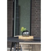 KantoormeubelenPlus Vaas - Vaas in mondgeblazen glas, grijs, rond, Ø20x19 cm