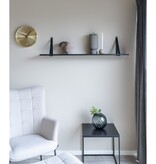 KantoormeubelenPlus Vaas - Vaas in mondgeblazen glas, grijs, rond, Ø20x19 cm