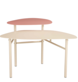 KantoormeubelenPlus Selena Bijzettafel - L68 x B44,5 x H45,5 cm - Metaal - Roze