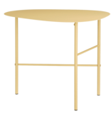 KantoormeubelenPlus Fonda Bijzettafel - L56 x B37,5 x H48 cm - Metaal - Lichtgeel