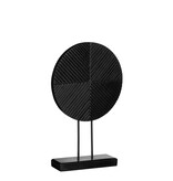KantoormeubelenPlus Danae Ornament op Voet - H25 x Ø40 cm - FSC 100% Mangohout - Zwart