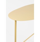 KantoormeubelenPlus Fonda Bijzettafel - L56 x B37,5 x H48 cm - Metaal - Lichtgeel