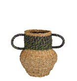 KantoormeubelenPlus Cambridge Decoratieve Vaas - H28 x Ø25 cm - Zeegras - Groen